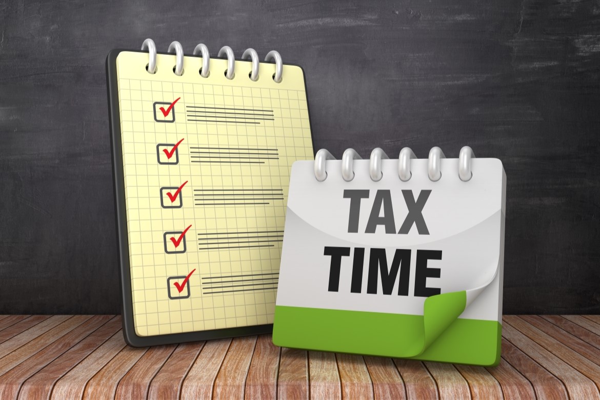 Tax calendar and notepad Tax calendar and notepad